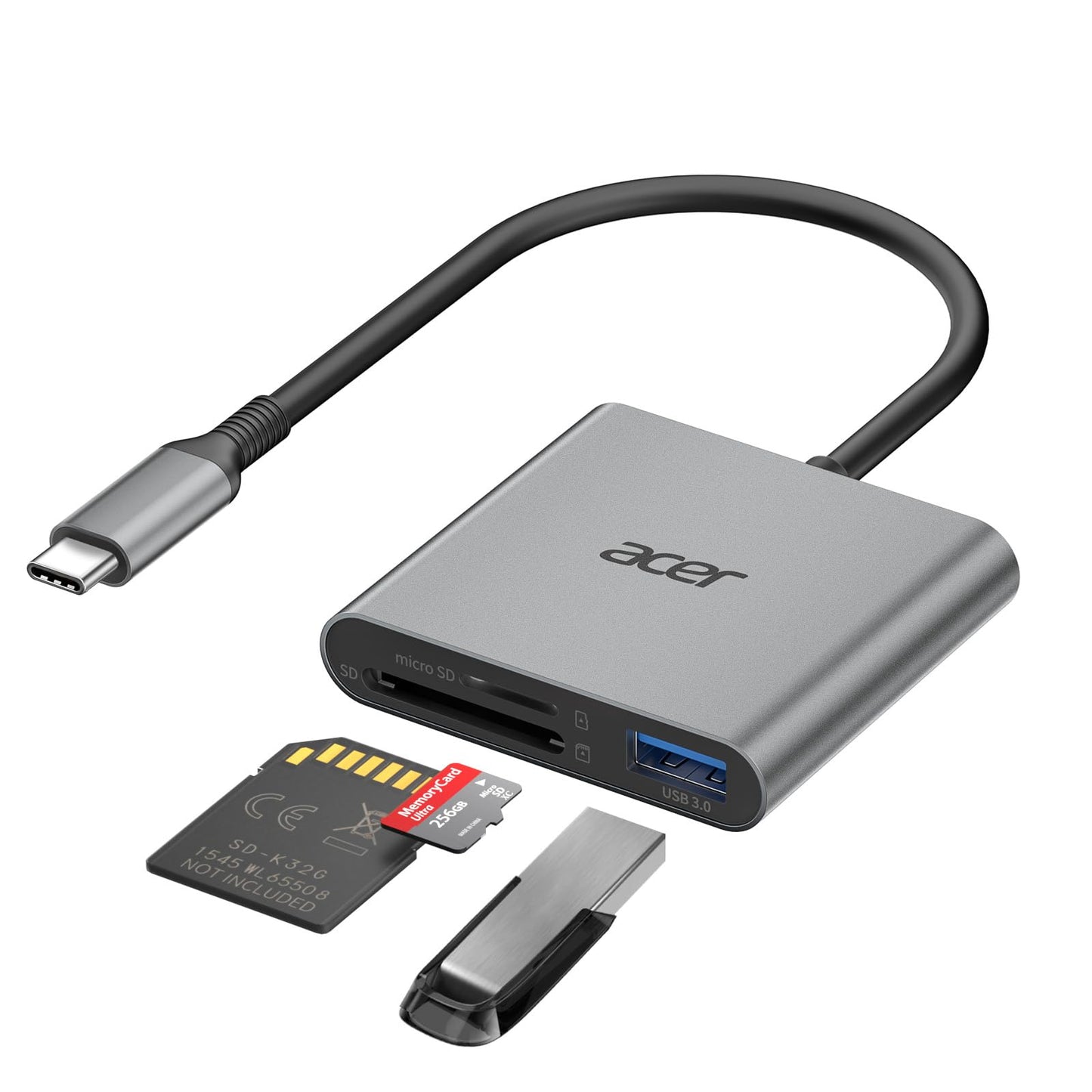 Acer 3-in-1 USB Type C Card Reader ODK4H0 USB 3.0