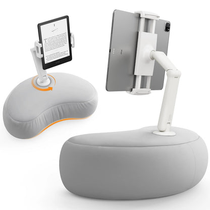 SAIJI 5.65" x 7.05" x 7.48" U5T Gray Pillow Holder for Tablets and Phones