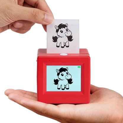 Behcp 3.5" x 3.7" x 3.2" AI Voice Sticker Printer 600x600 Monochrome