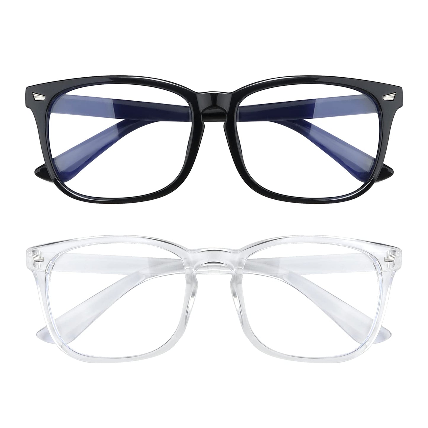 AFNWQI 52mm AFNWQI21654 Blue Light Blocking Glasses, Square, Full Rim