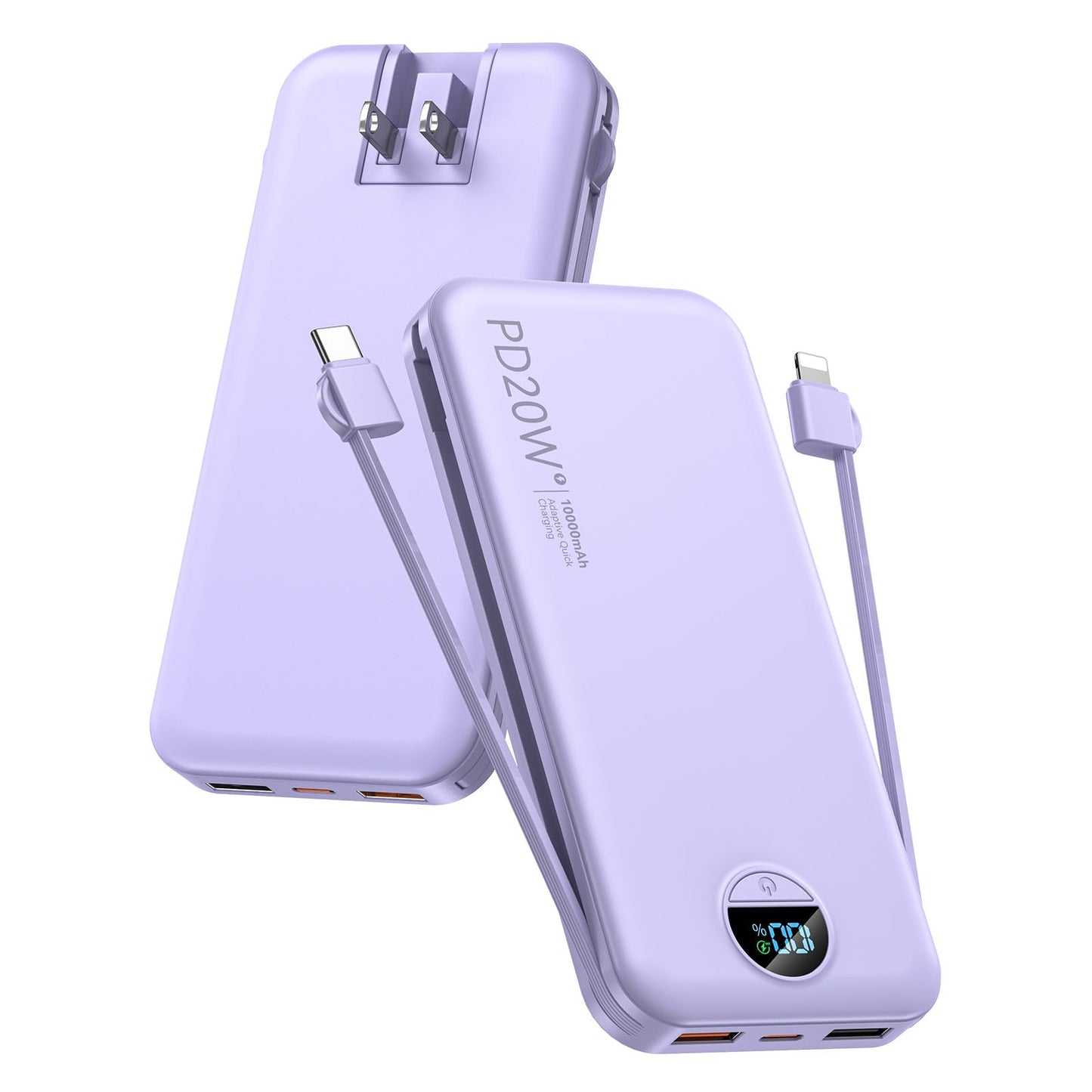 CITICR 10000mAh AC-02D USB Type A & C Power Bank 5V 4.5A Portable Battery Pack