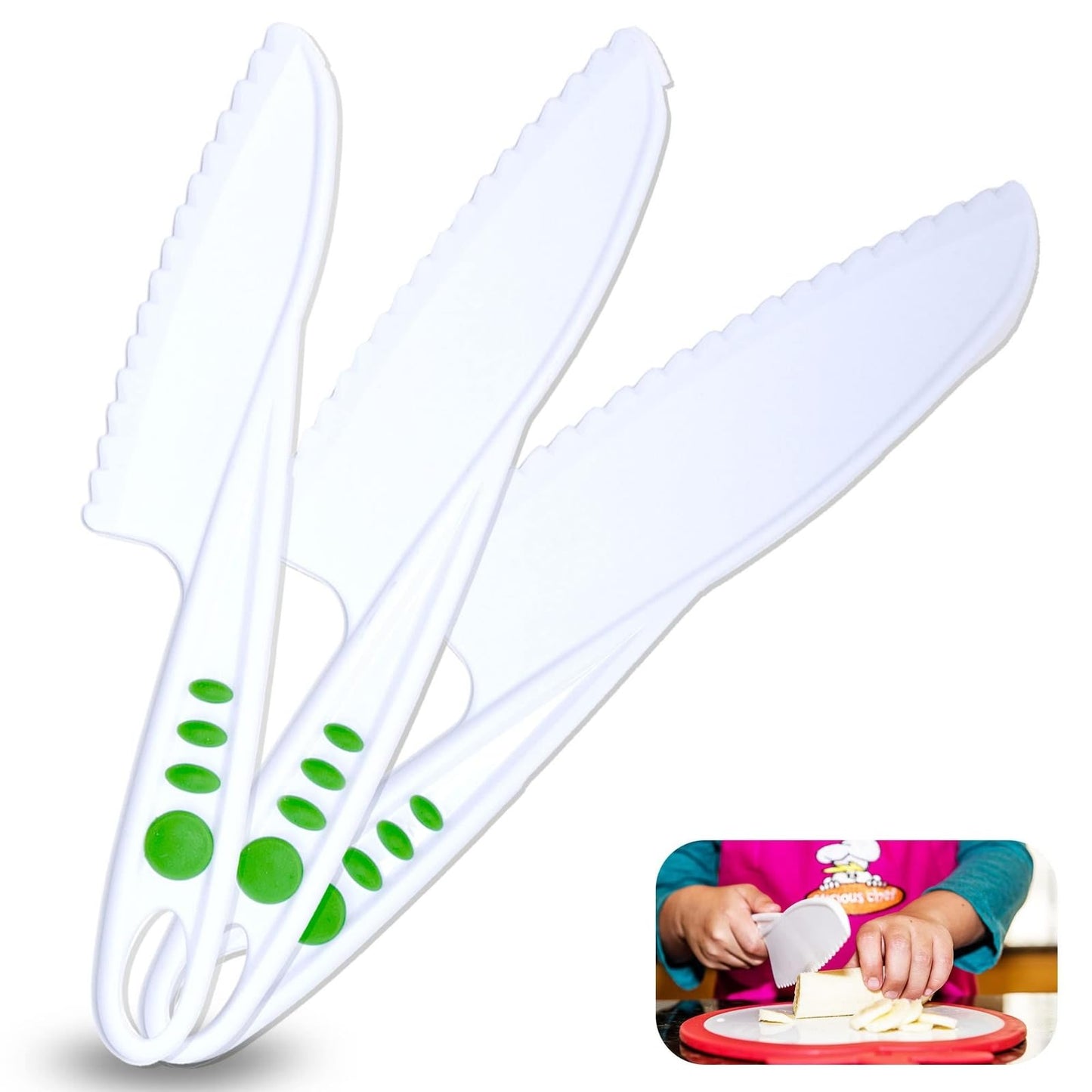 Curious Chef 3-Piece TCC50029 Nylon Knife Set