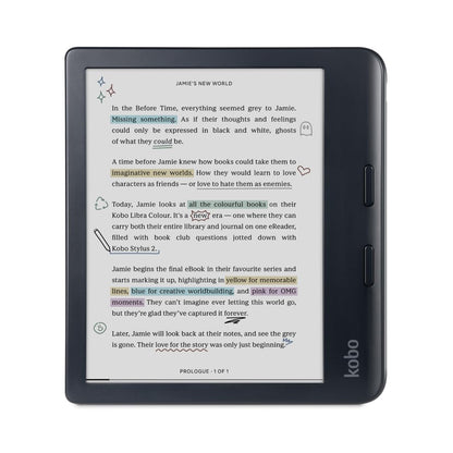 Kobo 7" N428-TP-BK-S-CK 1264x1680 Electronic Ink eReader