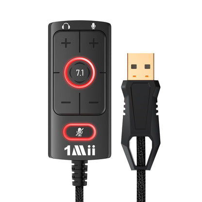 1Mii S03 USB Sound Card AUB09N19C7J8 Stereo 7.1 External Sound Adapter