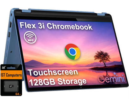 Lenovo 12.2" IdeaPad Flex 3i Chromebook 1920x1200 eMMC128GB Intel N100 4GB DDR5 Convertible Laptop