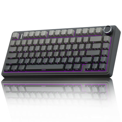AULA F75 Pro Wireless Mechanical Keyboard Model F75 Pro, 81-Key Layout, 2.4GHz/USB-C/BT5.0 Connectivity, Hot-Swappable