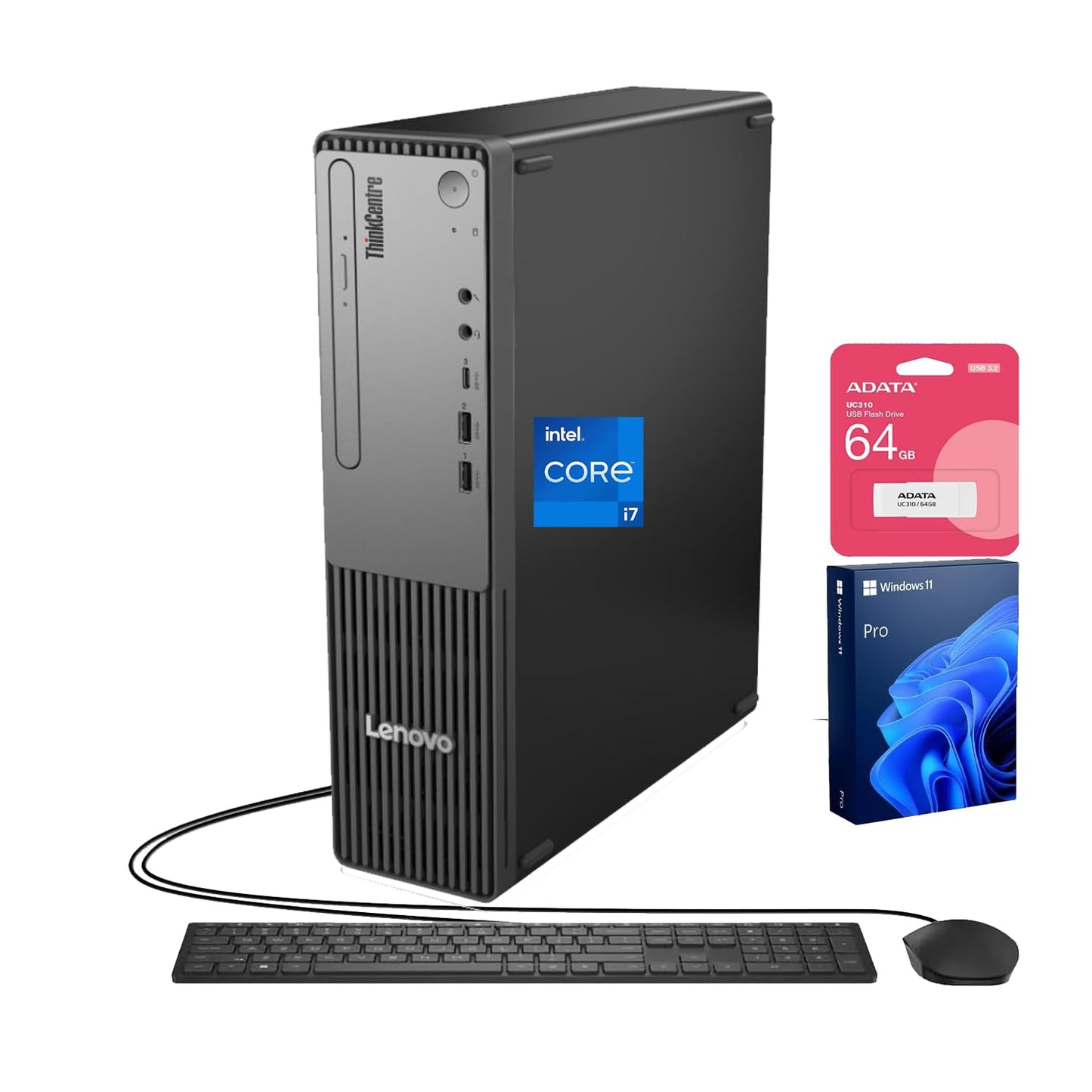 Lenovo ThinkCentre neo 30s Tower Computer 13th Gen i7-13620H 16GB DDR5 512GB SSD 4K HDMI