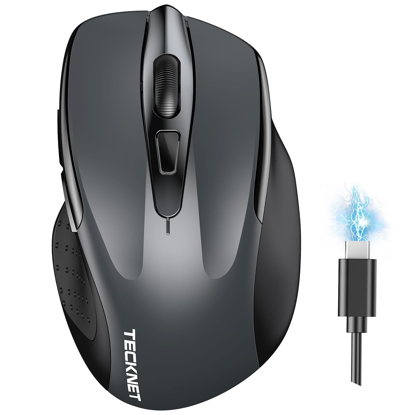 TECKNET TK-MS317 Wireless Mouse Bluetooth 4800 DPI Optical 6 Buttons Matte Plastic
