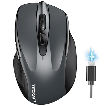 TECKNET TK-MS317 Wireless Mouse Bluetooth 4800 DPI Optical 6 Buttons Matte Plastic