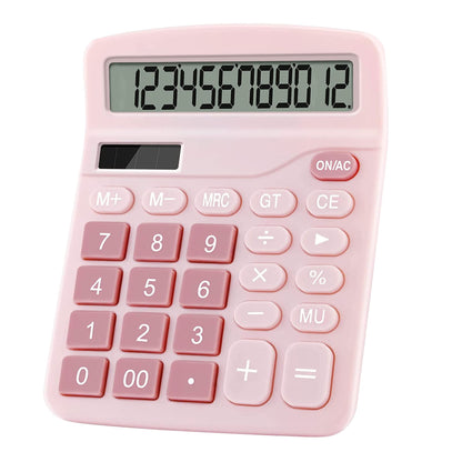 Podokas 5.9" x 4.72" 01Pink LCD Basic Calculator