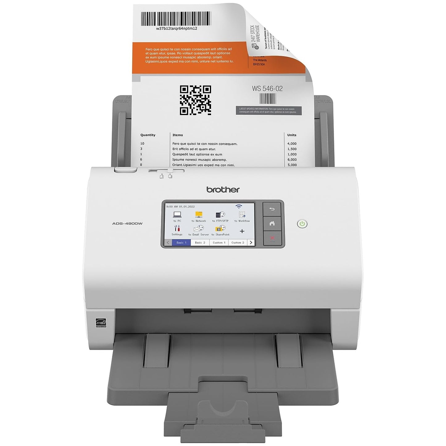 Brother 7.8" x 11.6" ADS-4900W 300dpi Document Scanner