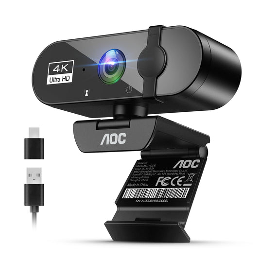 AOC AC310 4K Ultra HD Webcam USB-C & USB-A