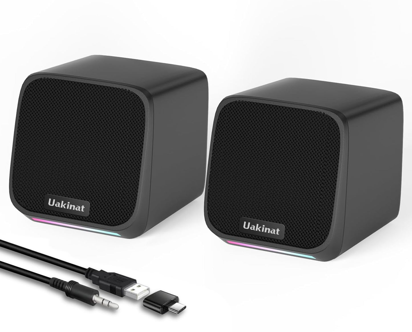 Uakinat 2.55 Inches E-1078 Mono Desktop Speakers 6 Watts USB Powered Multimedia