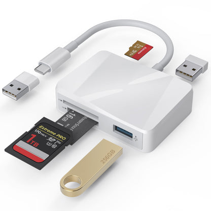 Xoqby 5 in 1 USB-C Card Reader XC5U-W