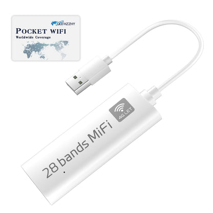 QUTHZZHY 28 Global Bands Portable Wi-Fi Hotspot Wi-Fi 6 Multi-Device 802.11ax
