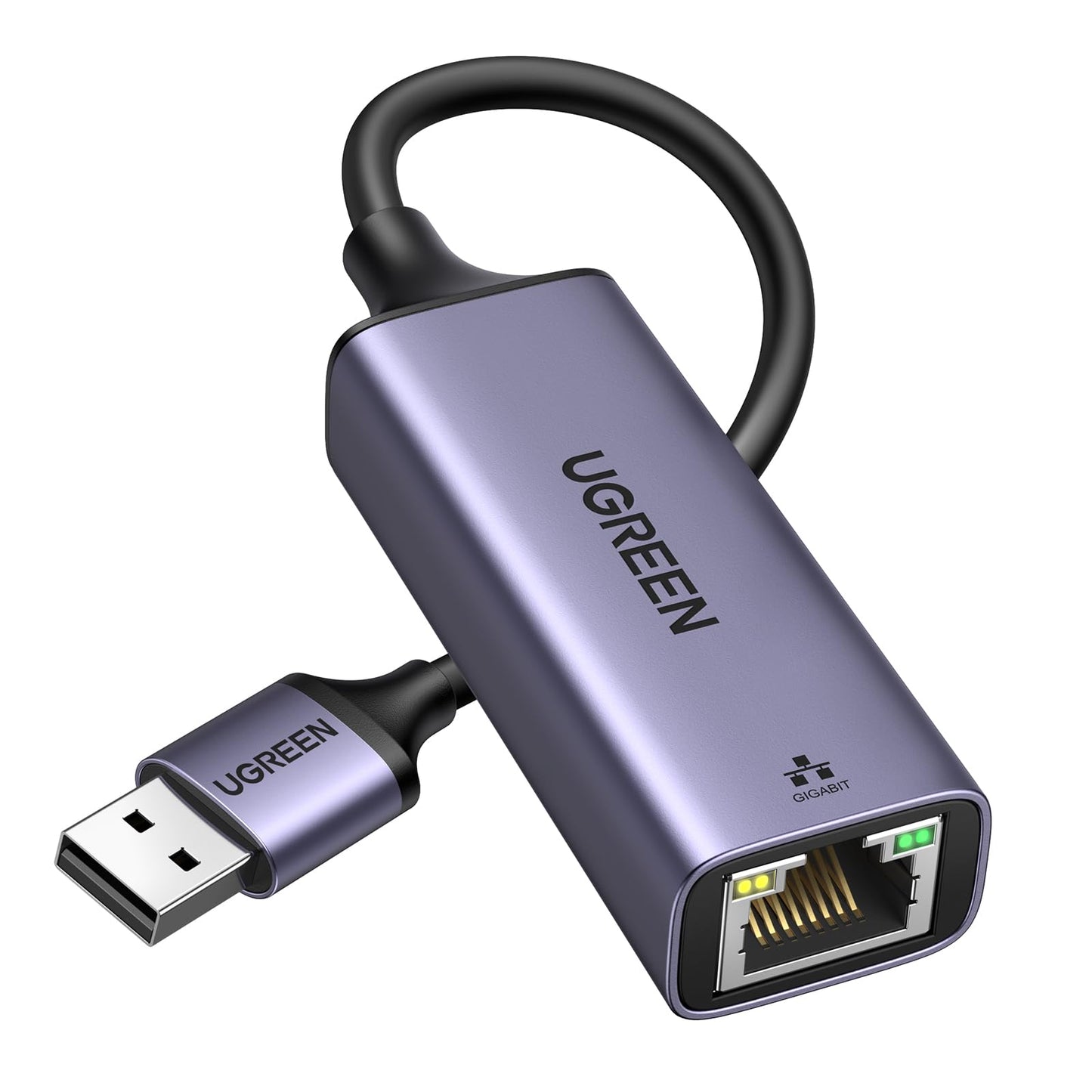 UGREEN 2.4" x 0.9" x 0.6" USB to Ethernet Adapter Model 50922