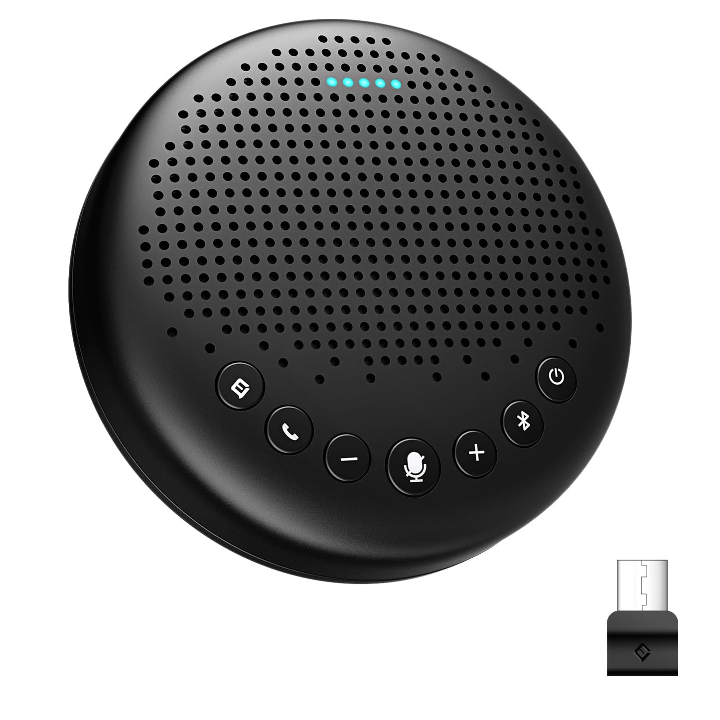 EMEET 4.72" Luna Conference Speaker and Microphone 360° Pickup USB Bluetooth Speakerphone for Up to 16 Participants