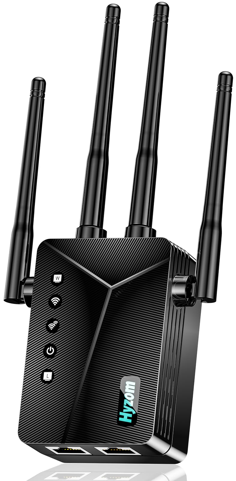 Yammoya Quad-Band WiFi Extender Model XY-2026 Black