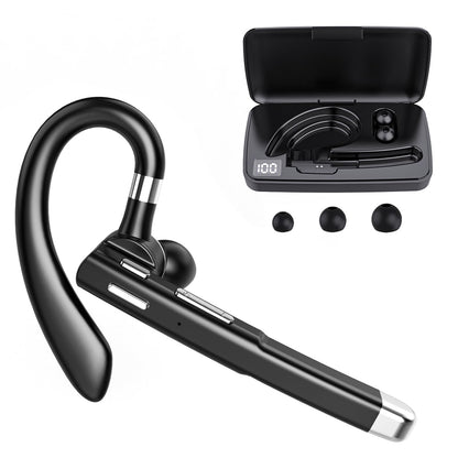 KBPRZ YYK-520 Bluetooth Earpiece V5.1 Supports Wireless Connectivity, 80-Hour Battery Life, Black