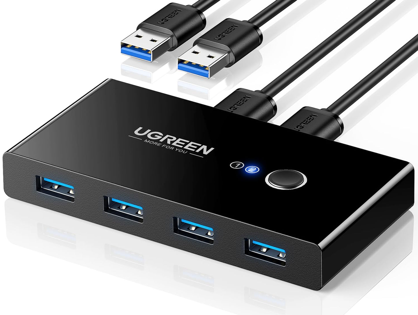 UGREEN 2-Port USB 3.0 Switch 4-Devices Selector Model 30768