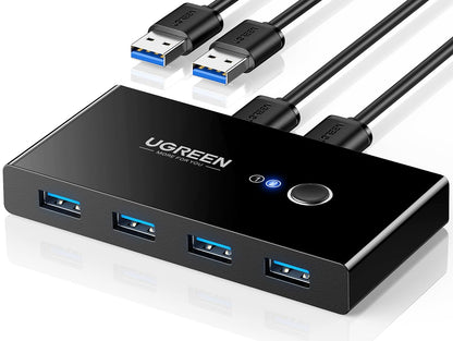 UGREEN 2-Port USB 3.0 Switch 4-Devices Selector Model 30768