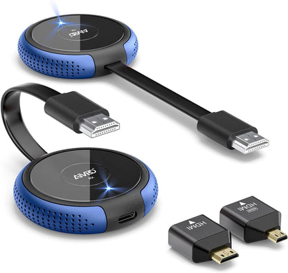 TIMBOOTECH 5" x 3" x 2" Model Q3 Wireless HDMI Transmitter and Receiver 4K 30Hz Streaming Media Player