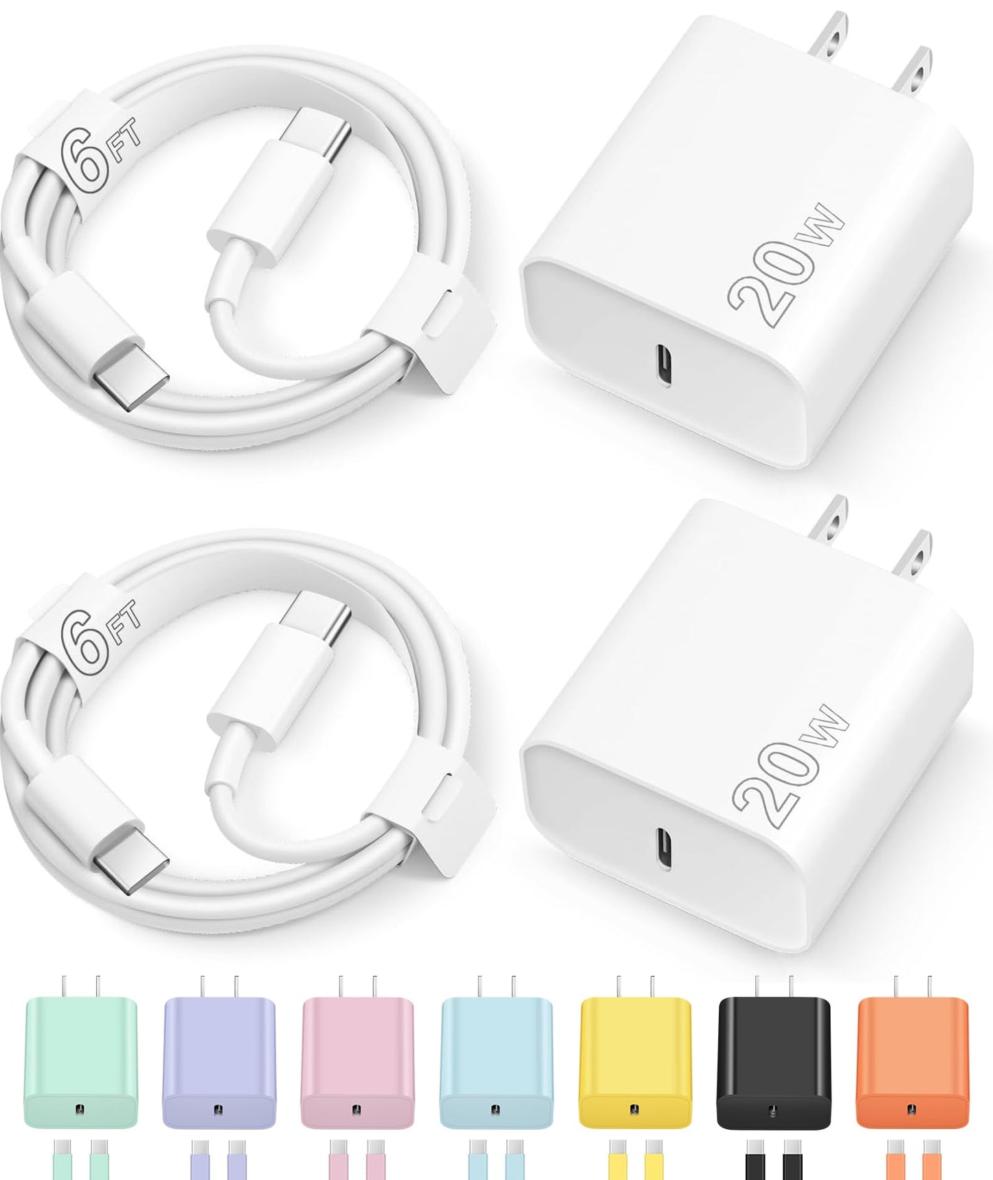 Novobit 20W USB-C Wall Charger CA-15T USB Type C Fast Charging Adapter