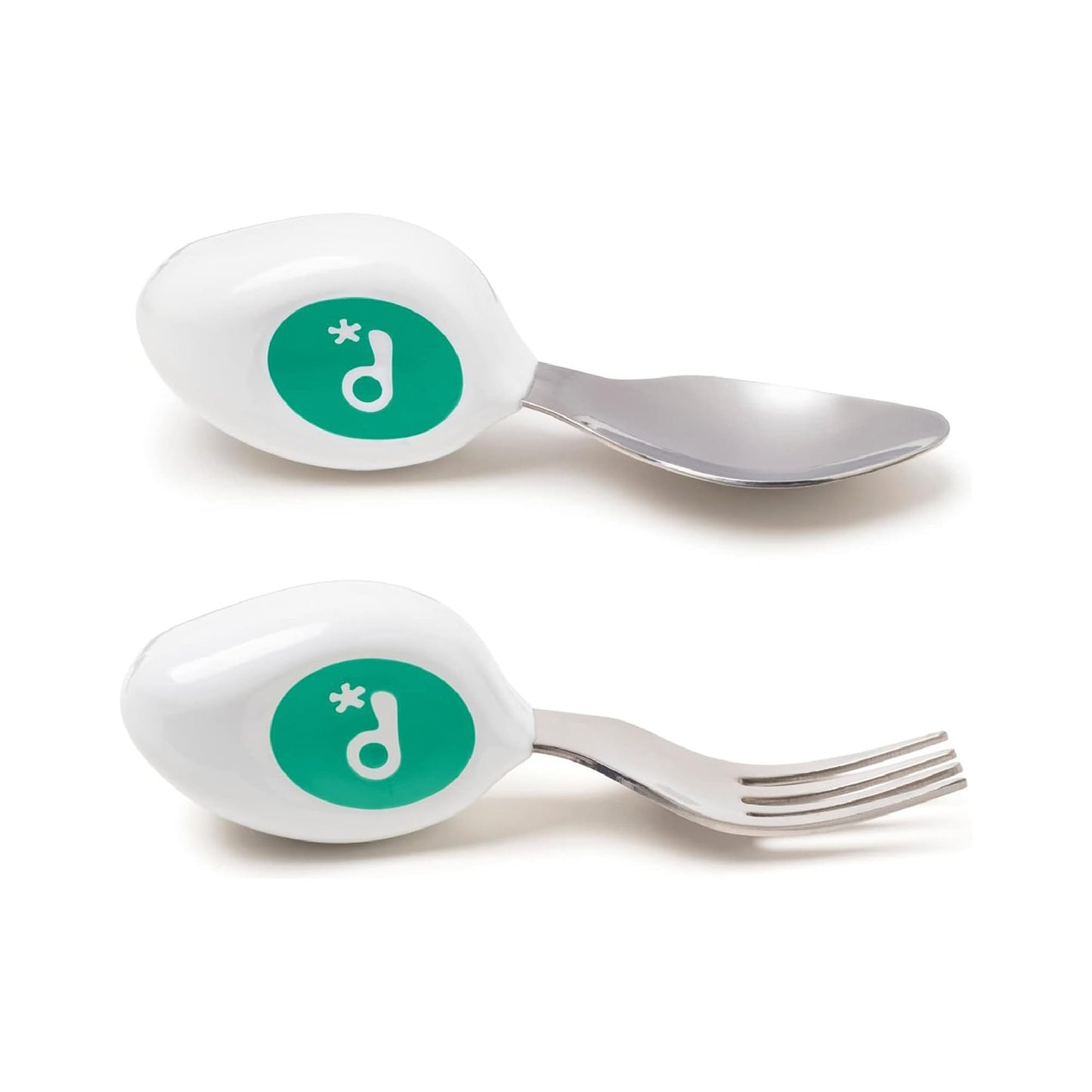 doddl 2 Pieces DOD004 Utensil Set for Toddler Self-Feeding - Stainless Steel