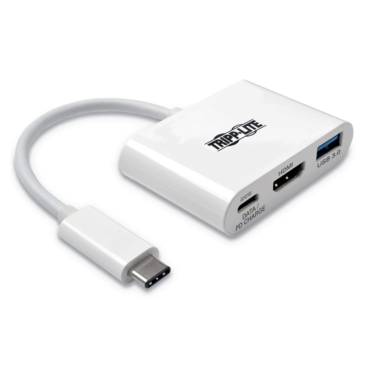 Eaton 4.8" x 3.9" USB-C to HDMI Adapter U444-06N-H4U-C, 60W, 3 Ports, 20V, 1.5A