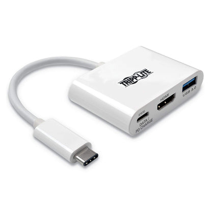 Eaton 4.8" x 3.9" USB-C to HDMI Adapter U444-06N-H4U-C, 60W, 3 Ports, 20V, 1.5A