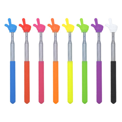 Sanfylikus 8-Piece Classroom Pointer Set Retractable 21.7in ABS Presentation Tools