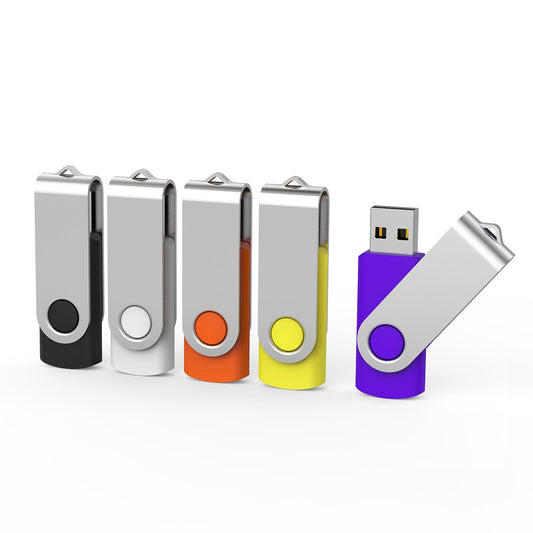 Aiibe 64GB USB Flash Drive U305-BWRYP5-64G USB Type A Portable Memory Storage Device 5 Count Multi-Color