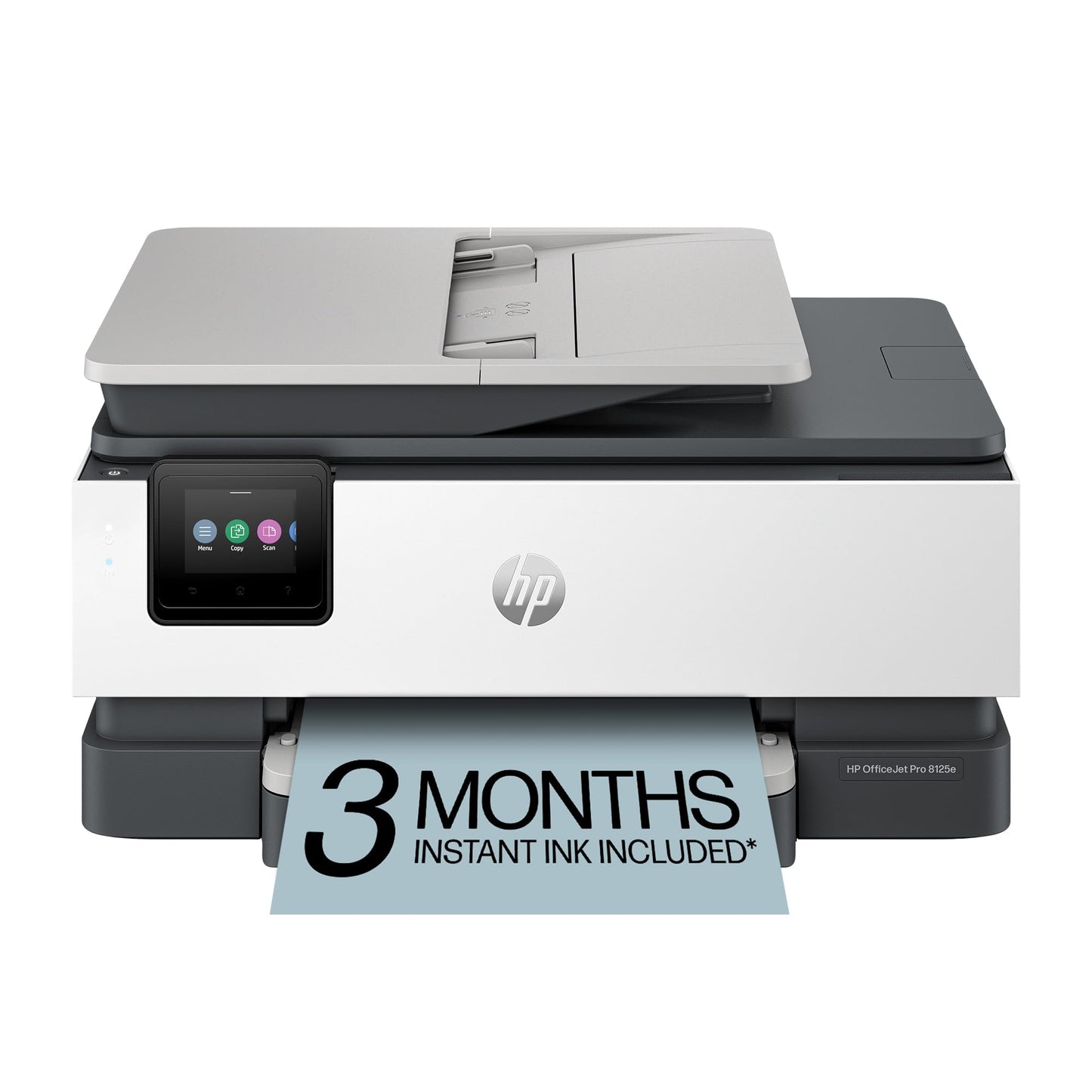 HP OfficeJet Pro 8125e Wireless All-in-One Inkjet Printer, 4800 x 1200, 12 ppm Black, 10 ppm Color, ADF