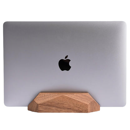 Nuvograin 6 x 3 x 1.6 inches Black Walnut Adjustable Vertical Laptop Stand