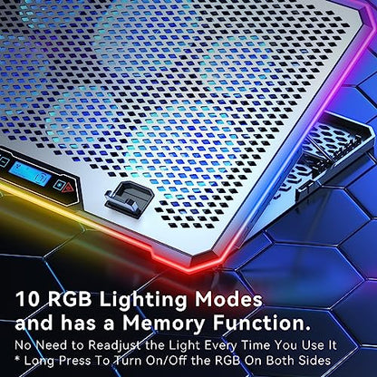KYOLLY 16.7" x 11" Laptop Cooling Pad with 6 Fans