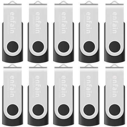 Enfain 16GB USB 2.0 Flash Drive 5000626 USB 2.0 Compact Portable Black