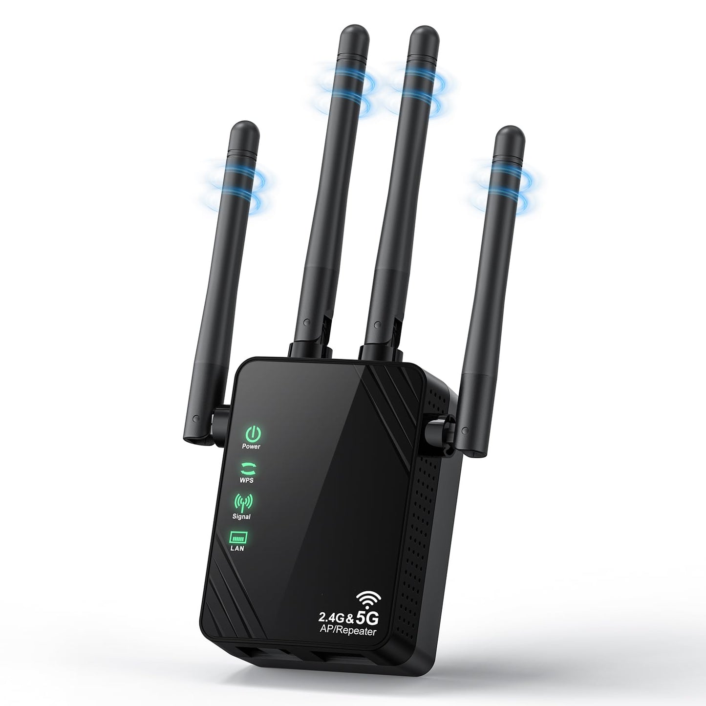 Venrk WiFi Extender 802.11a/b/g/n/ac 1200Mbps Dual-Band Wireless 12888ft² Coverage 1.3W x 2.5D x 2.1H