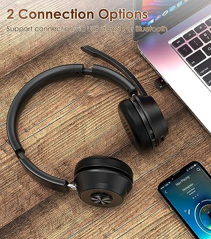 Soothielec KH53 Bluetooth Headset Noise Isolation Microphone Wireless Connectivity