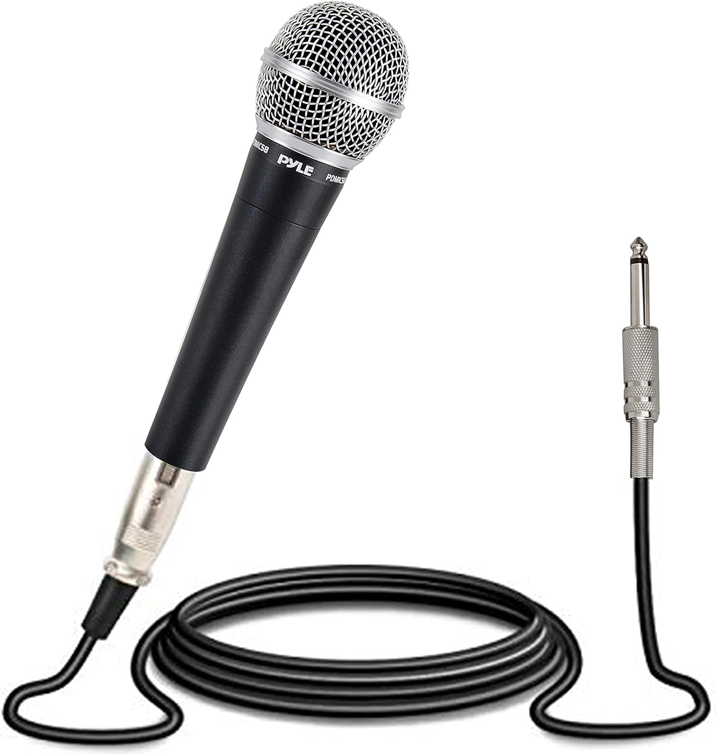 Pyle Handheld Microphone PDMIC58 Dynamic Moving Coil Cardioid Unidirectional, XLR Audio Cable Included