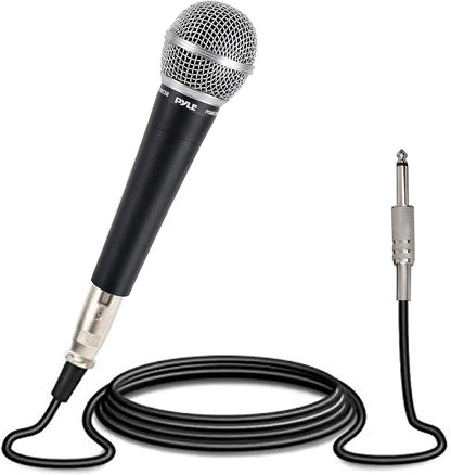 Pyle Handheld Microphone PDMIC58 Dynamic Moving Coil Cardioid Unidirectional, XLR Audio Cable Included