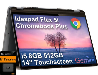 Lenovo IdeaPad Flex 5i Chromebook Plus 14" 1920x1200 300 Nit IPS 2-in-1 Laptop