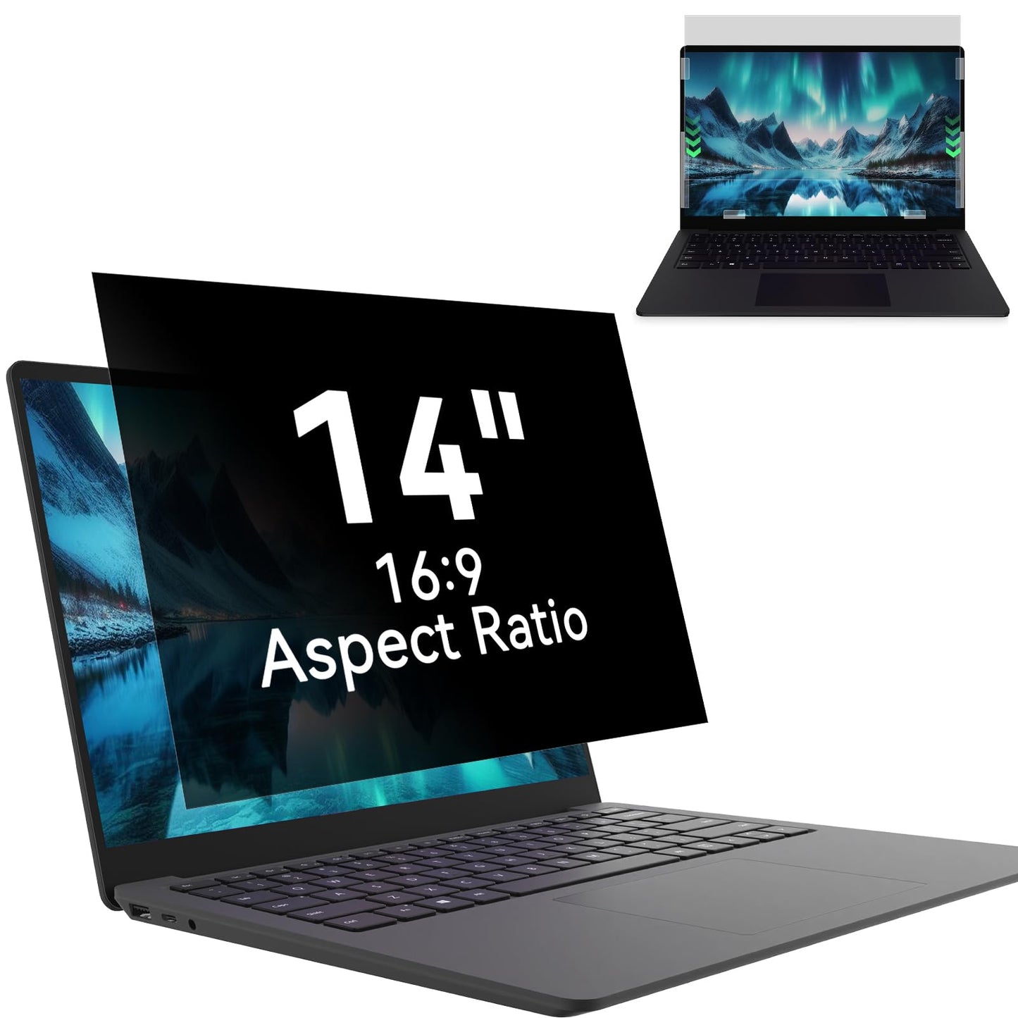Mao Yeye 14 Inch 16:9 Laptop Anti-Glare Blue Light Screen Protector