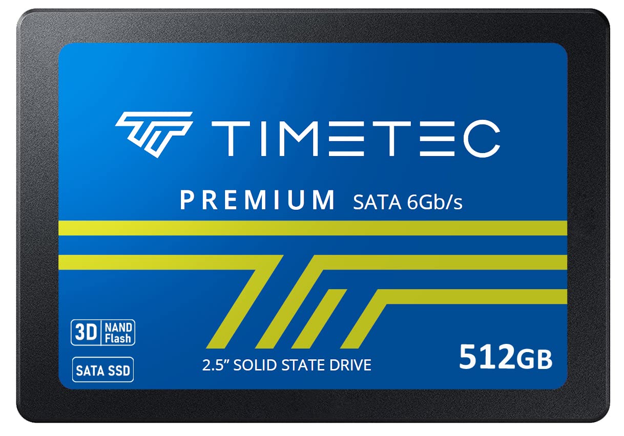 Timetec 512GB Solid State Drive SATA III 2.5 Inch Internal Hard Disk
