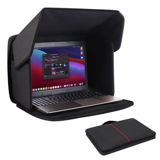 Yumt 14 Inches Laptop Sun Shade Soft Fabric Portable Privacy Shield