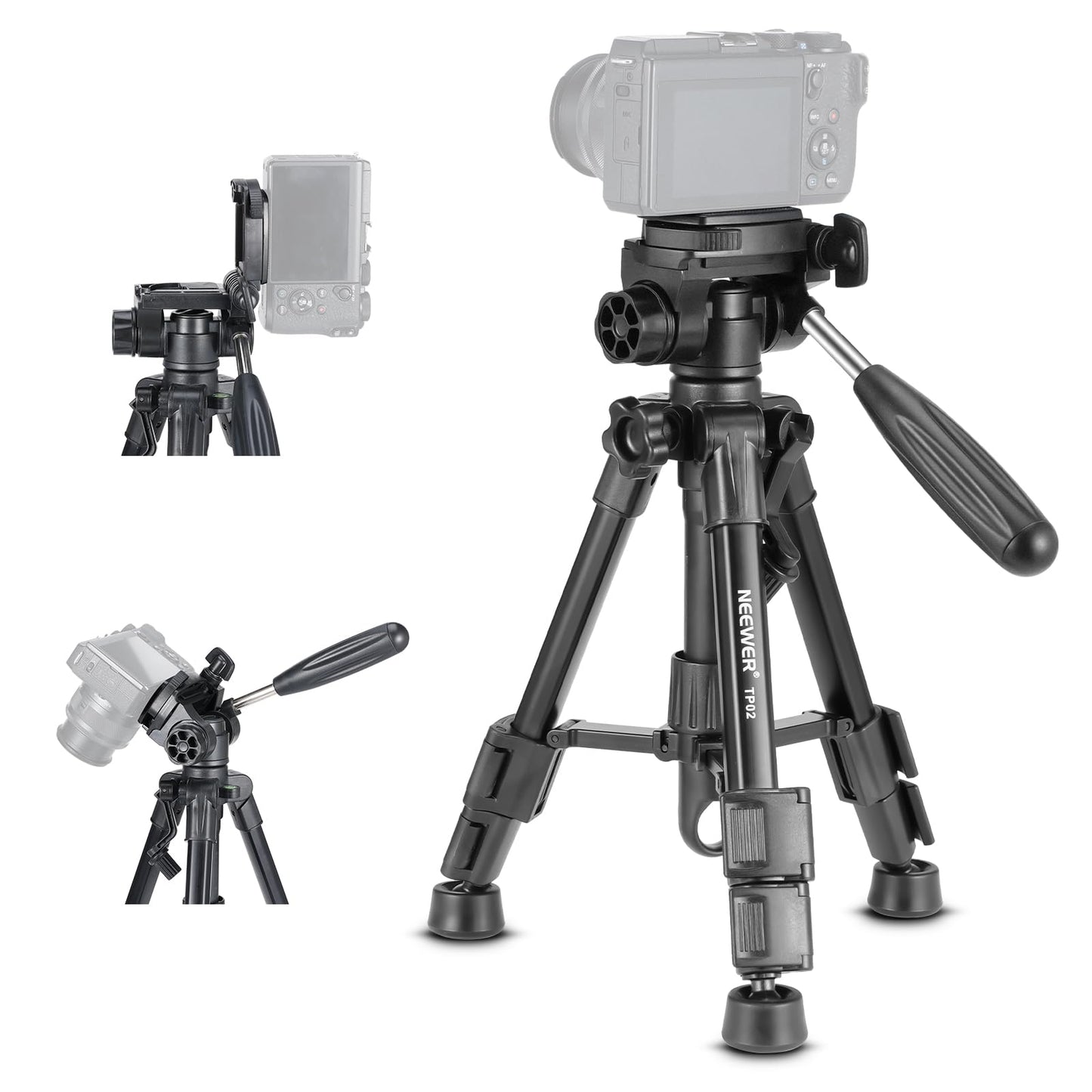 NEEWER 61.5 cm TP02 Tripod w/o Phone Holder