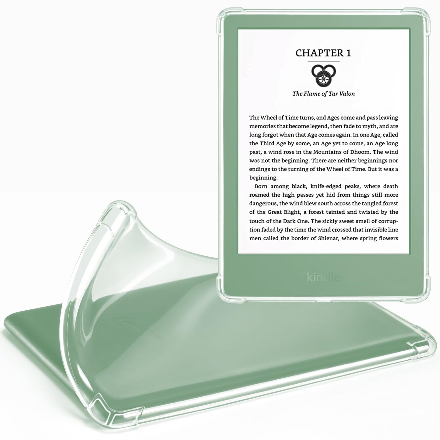 CoBak Case for 6 Inch Kindle 2024 and 2022 (11th Generation) - Soft Thermoplastic Polyurethane, Transparent Design