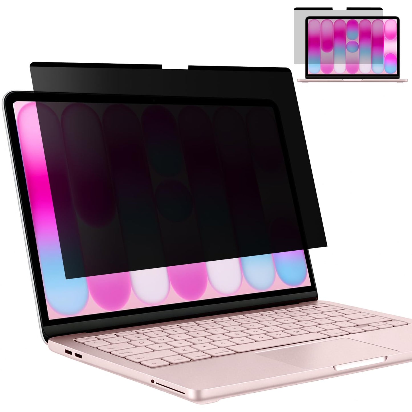 BSPROTE Magnetic Privacy Screen 13 Inches MacBook Neo 2026 5H Anti-Glare Polyethylene Terephthalate