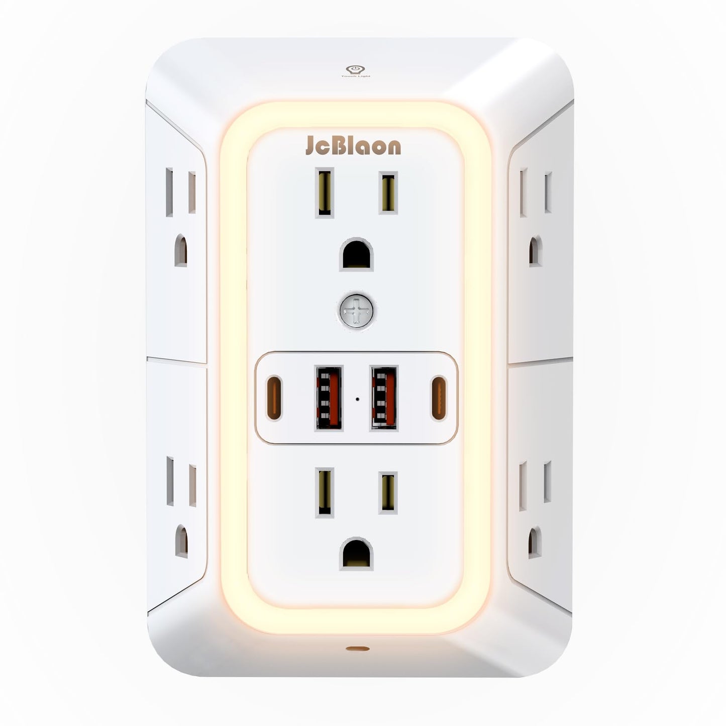 JcBlaon Power Strip 6 Outlets 4 USB Ports 1050 Joules 15 Amps Model SE660-CUQ