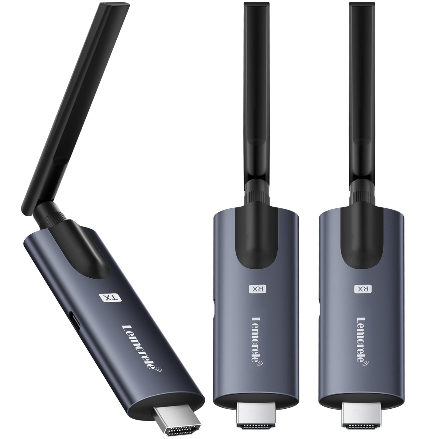 Lemorele 3.0 Count HDMI TX+2 RX 1080P 60Hz HDMI Wireless Transmitter and Receiver