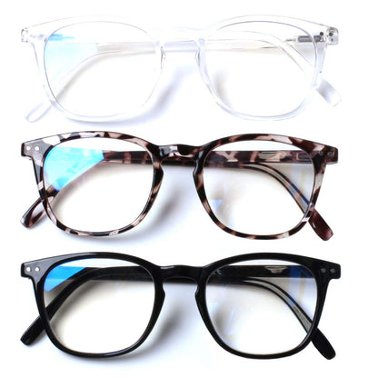 Henotin 48mm Reading Glasses 0.75 D 140mm Full Rim Metal Oval Mixed Color